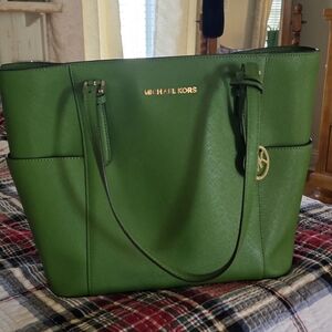 Michael Kors Vibrant Green Tote